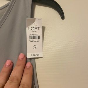 Grey loft tank top with tags